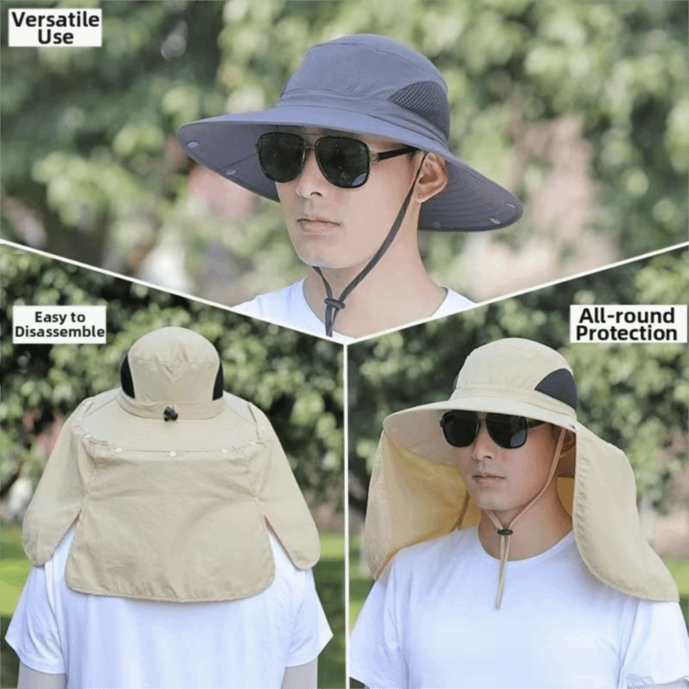 Bucket Hat Cotton - Fashion Cloth Men Sun Hat Big
