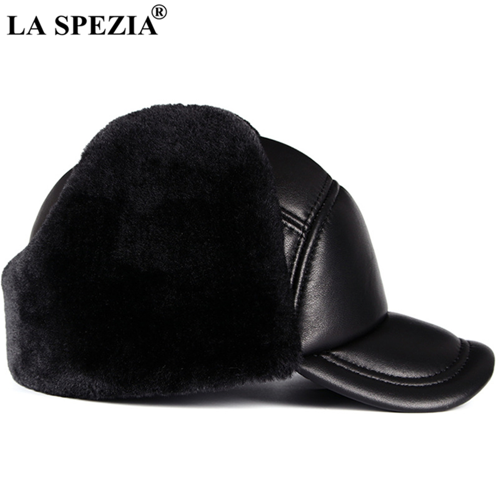 LA SPEZIA Winter Hat Men Genui - Winter Trapper Hat 评论和价格
