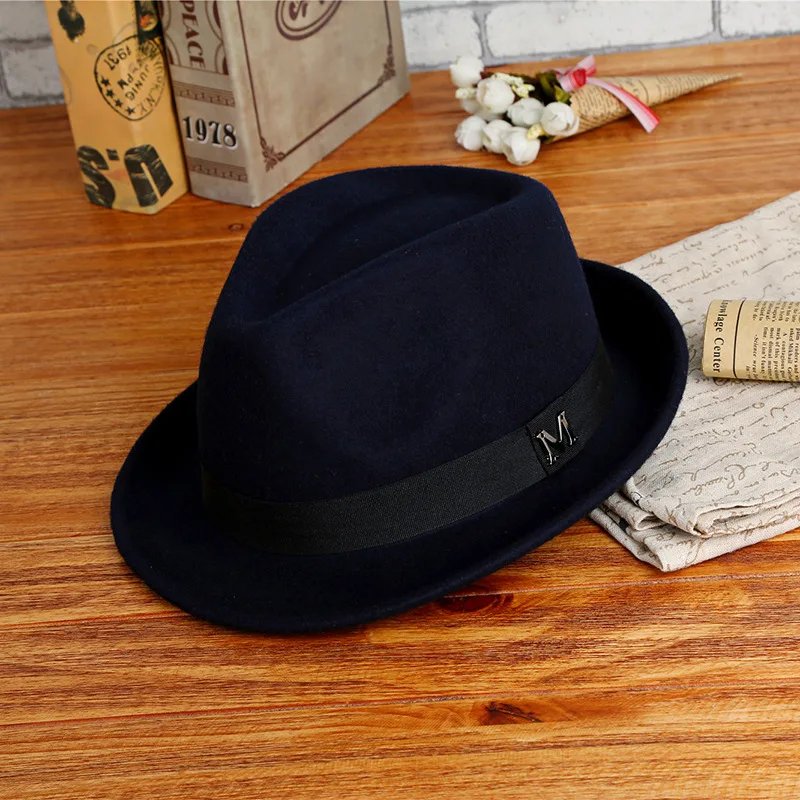 2025 Men Winter Thick Warm Fel - Fedora Hat Wool 评论和价格