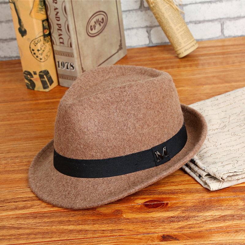 2025 Men Winter Thick Warm Fel - Fedora Hat Wool 评论和价格