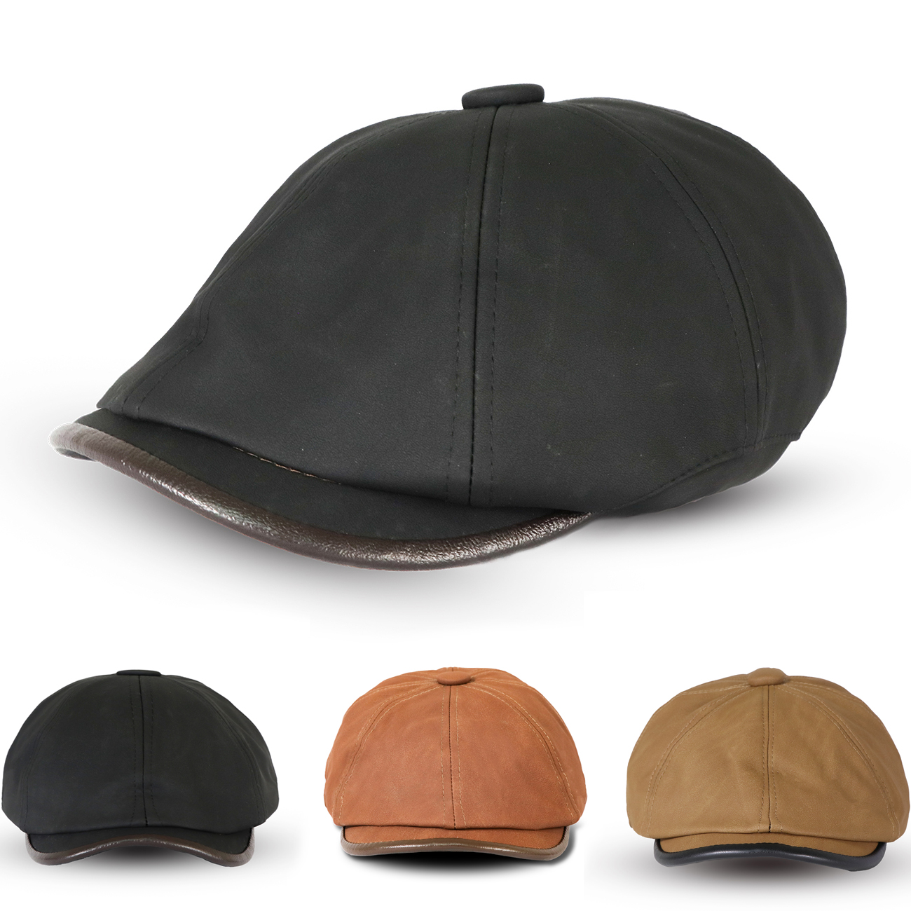 Men's Octagonal Newsboy Hat Wa - Newsboy Cap Ivy 评论和价格
