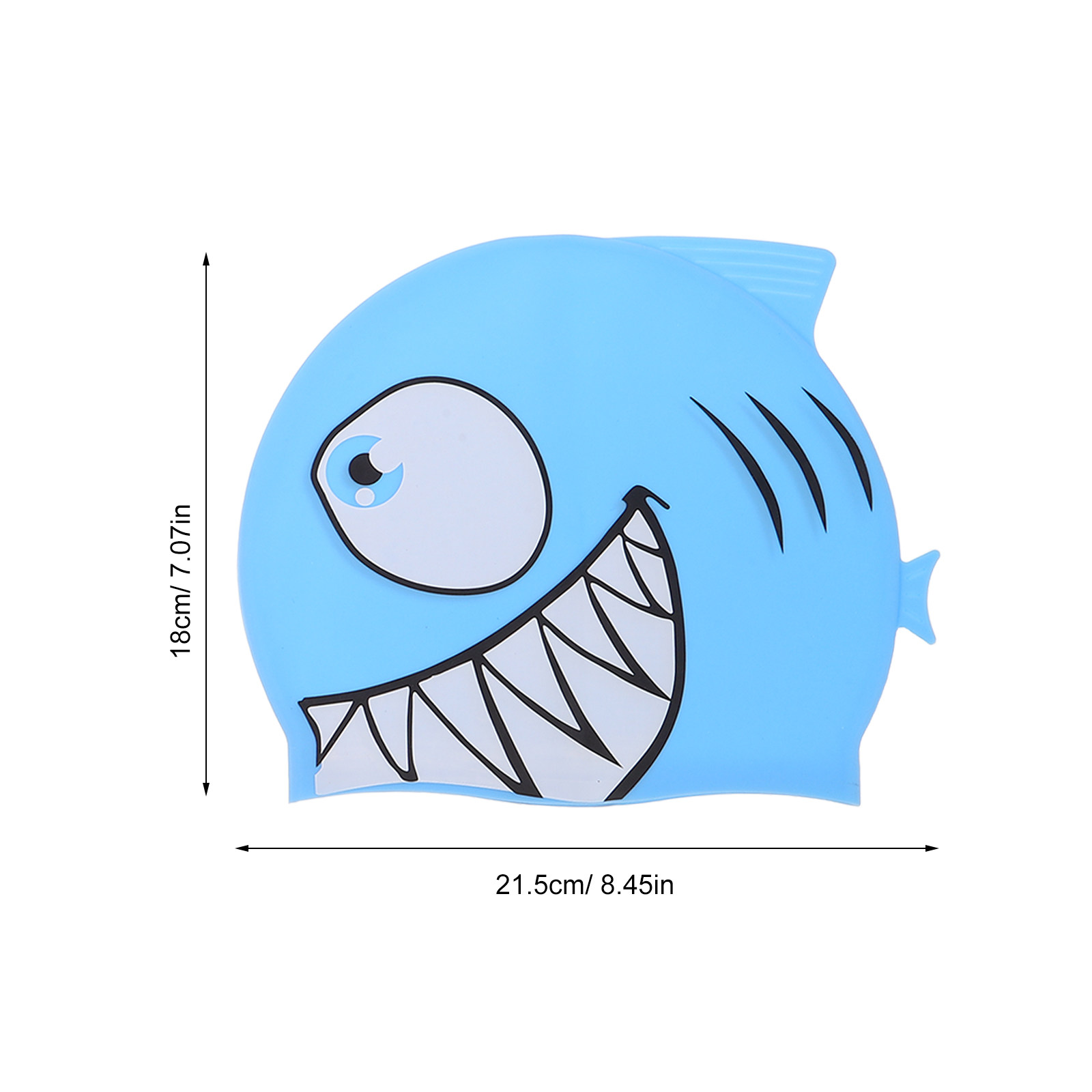 2Pcs Kids Fish Pattern Silicon - Swim Hat Silicone 评论和价格