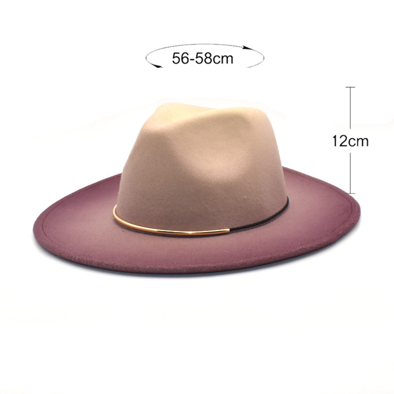Gradient Large Brim Wool Vinta - Fedora Hat Wool 评论和价格