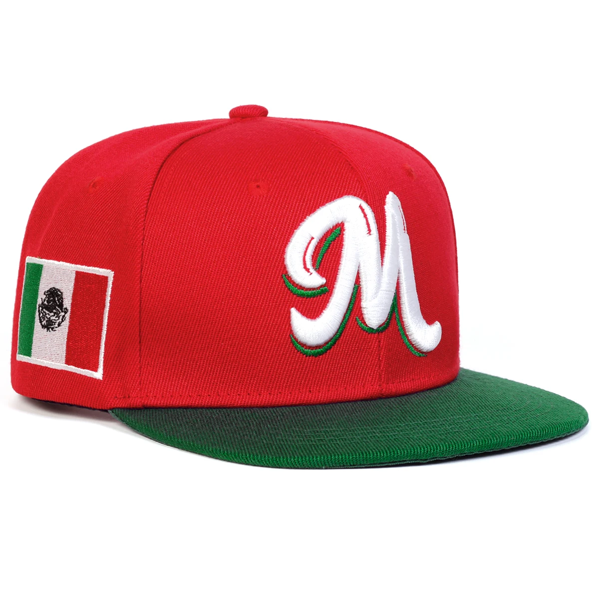 M Letter Embroidered Snapback  - Snapback Hat Flat 评论和价格