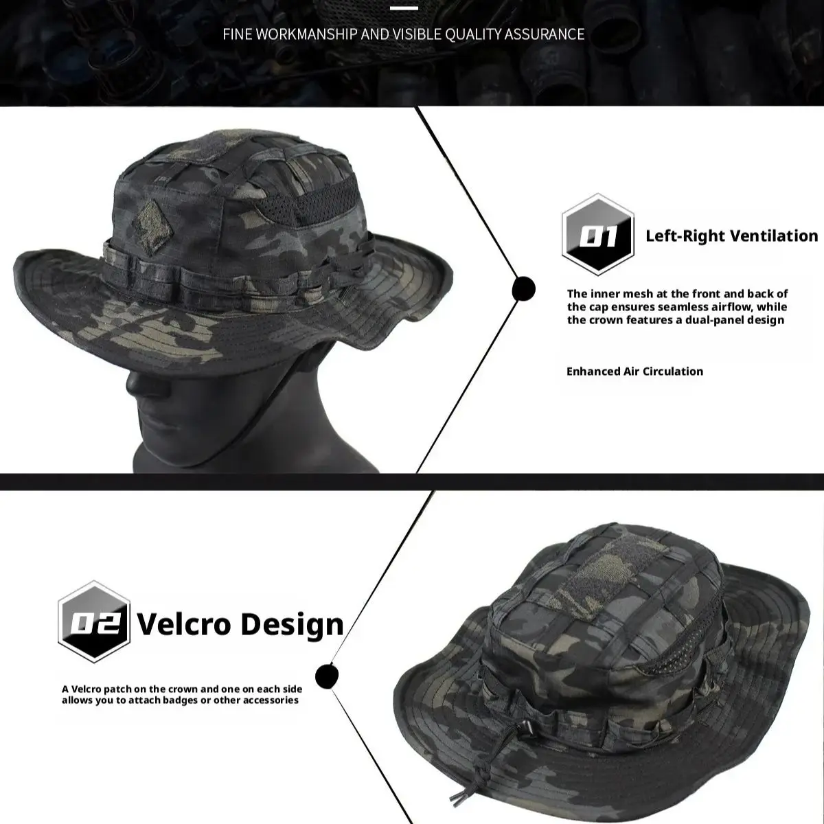 Milspec Tactical Boonie Hat, M - Boonie Hat Tactical 评论和价格