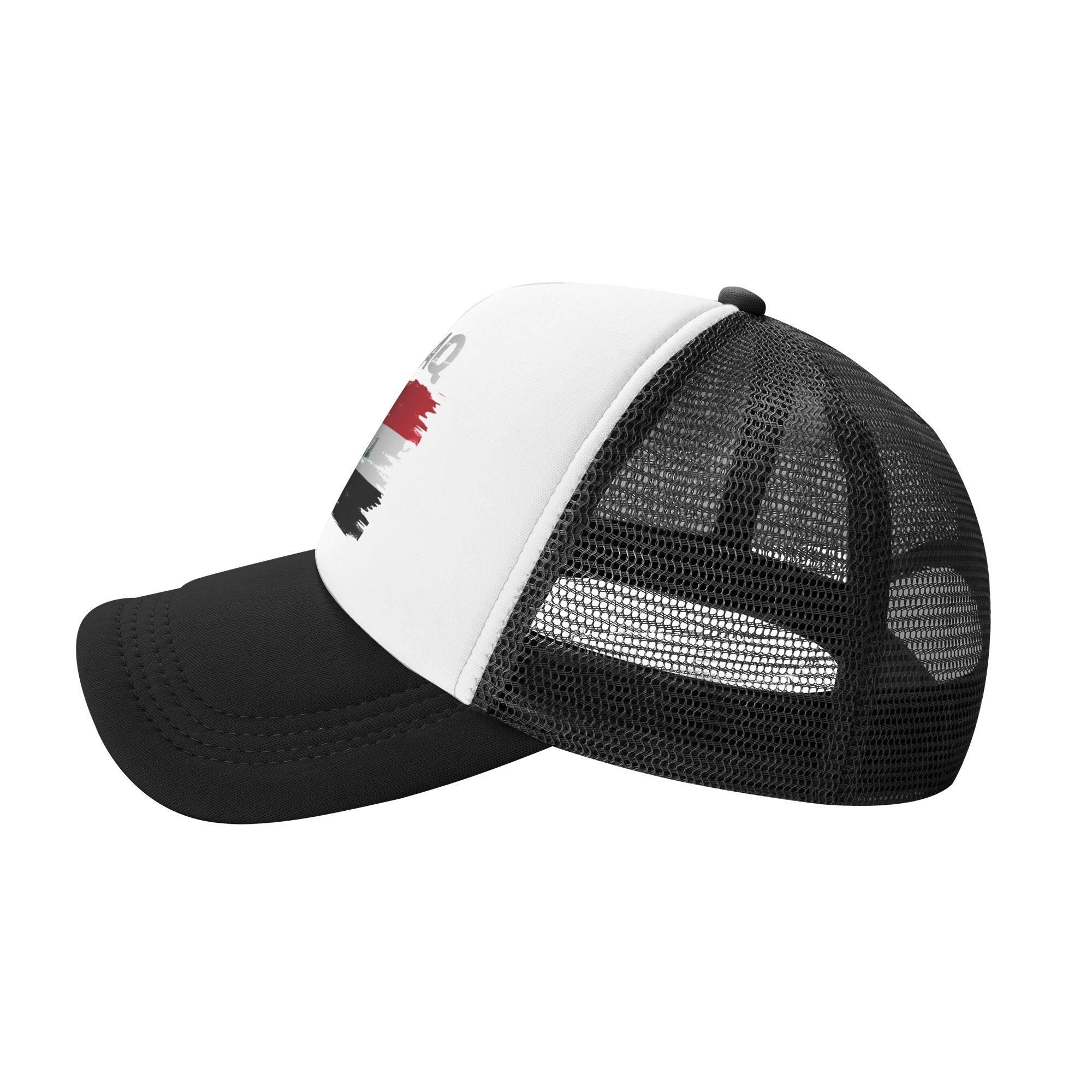 Mesh Sun Hats Iraq Flag Nation - Trucker Cap Mesh 评论和价格