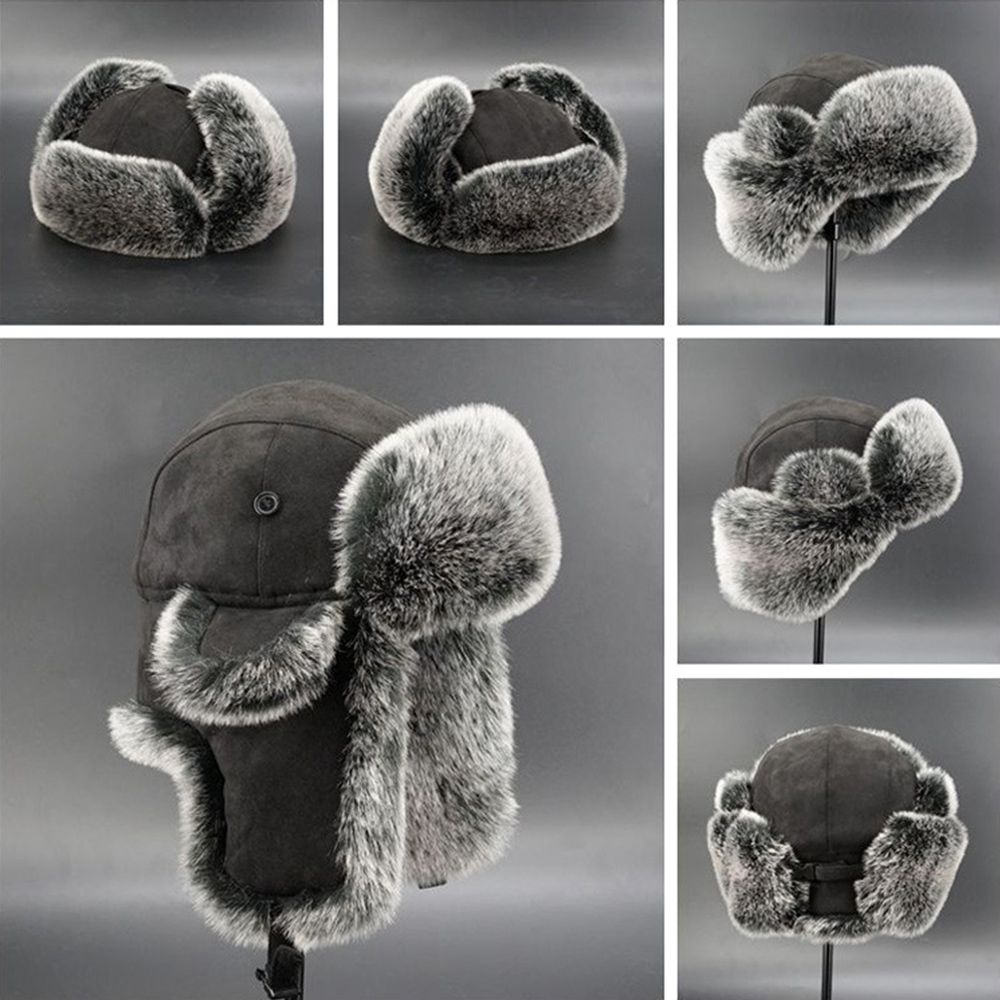 Women Men Ushanka Russian Coss - Trapper Hat Ear Flap 评论和价格