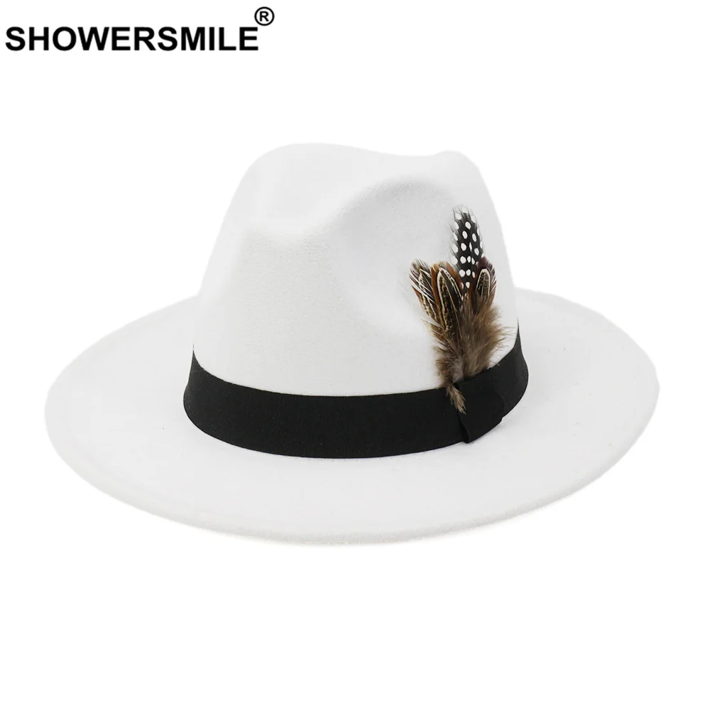 SHOWERSMILE Royal Blue Women M - Fedora Hat Wool 评论和价格