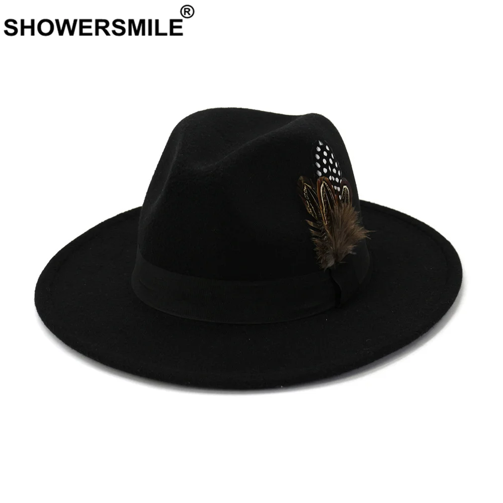 SHOWERSMILE Royal Blue Women M - Fedora Hat Wool 评论和价格