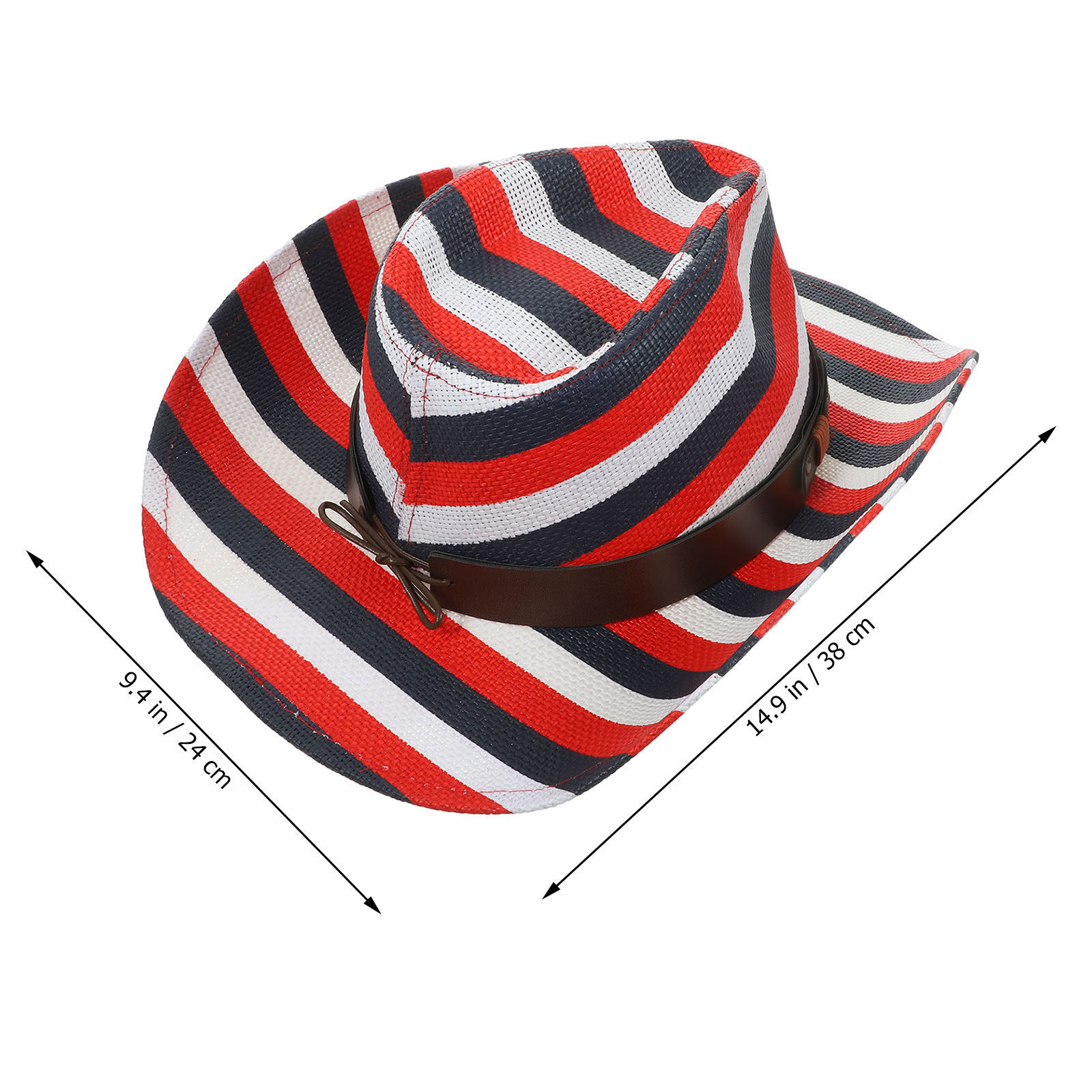 Cowboy Hat Western Style Fashi - Sun Hat Wide Brim 评论和价格