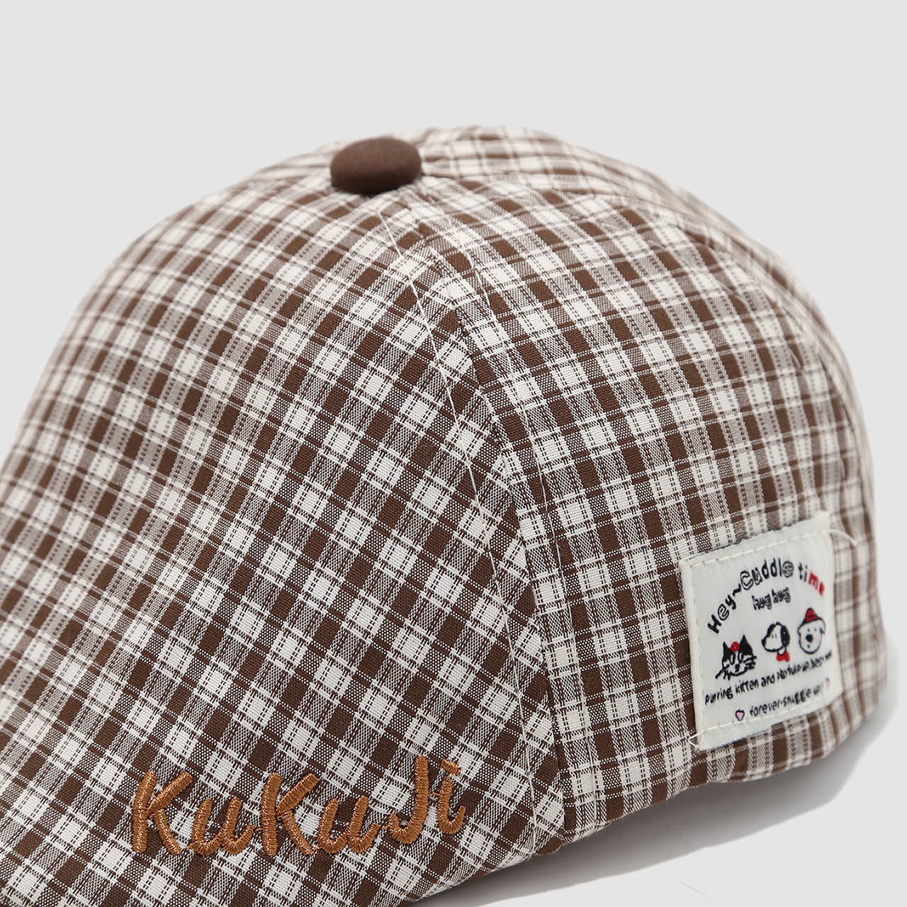 Fashion Children Checkered Ber - Visor Sun Hat 评论和价格