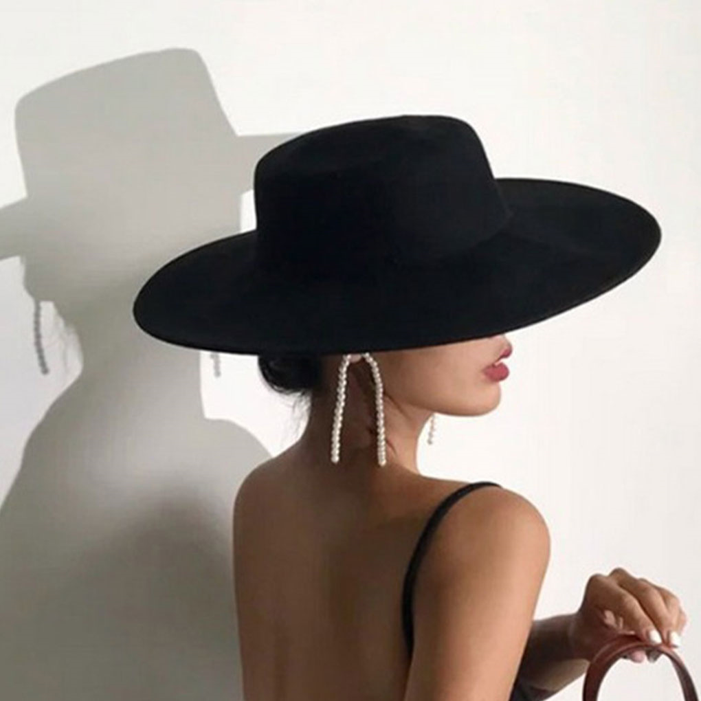 French Ladies Fedoras Top Bow  - Fedora Hat Wool 评论和价格