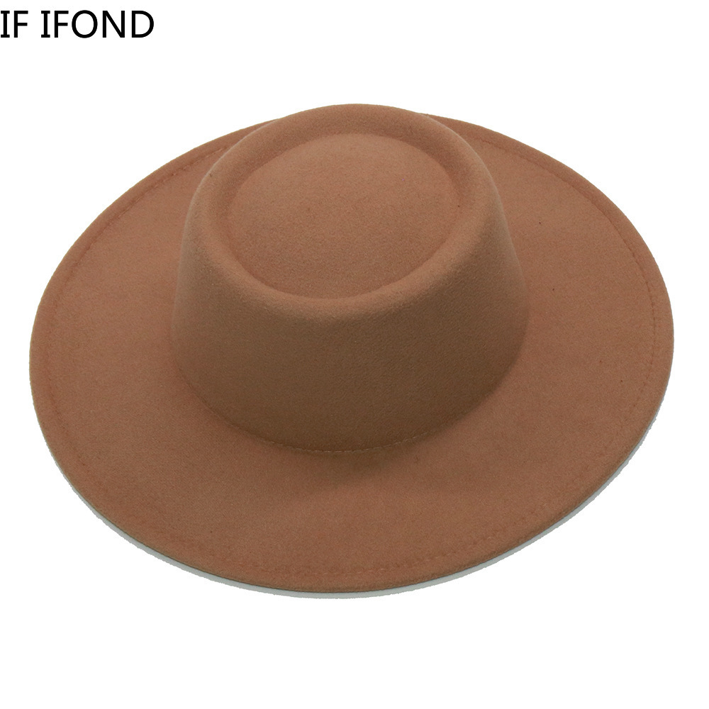 Fedora Hats Men Women 8.5CM Wi - Fedora Hat Wool 评论和价格