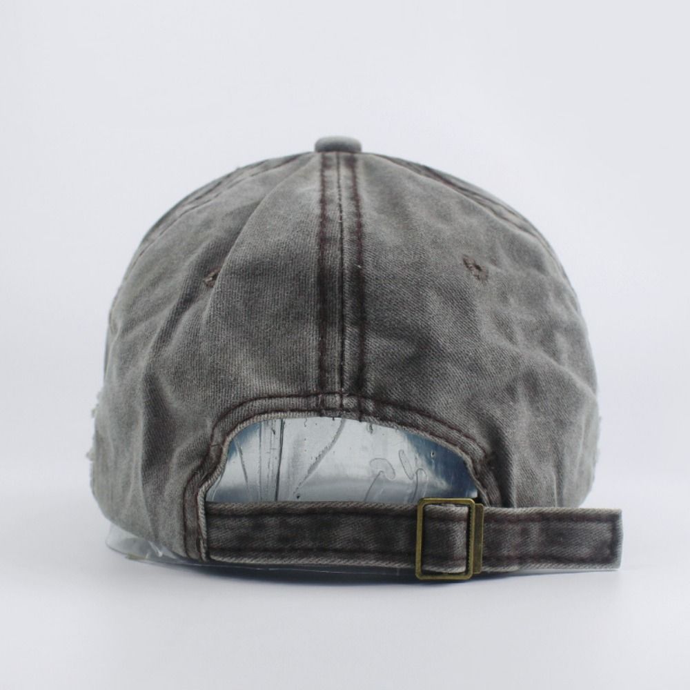 Outdoor Washed Denim Letters B - Dad Hat Cotton 评论和价格