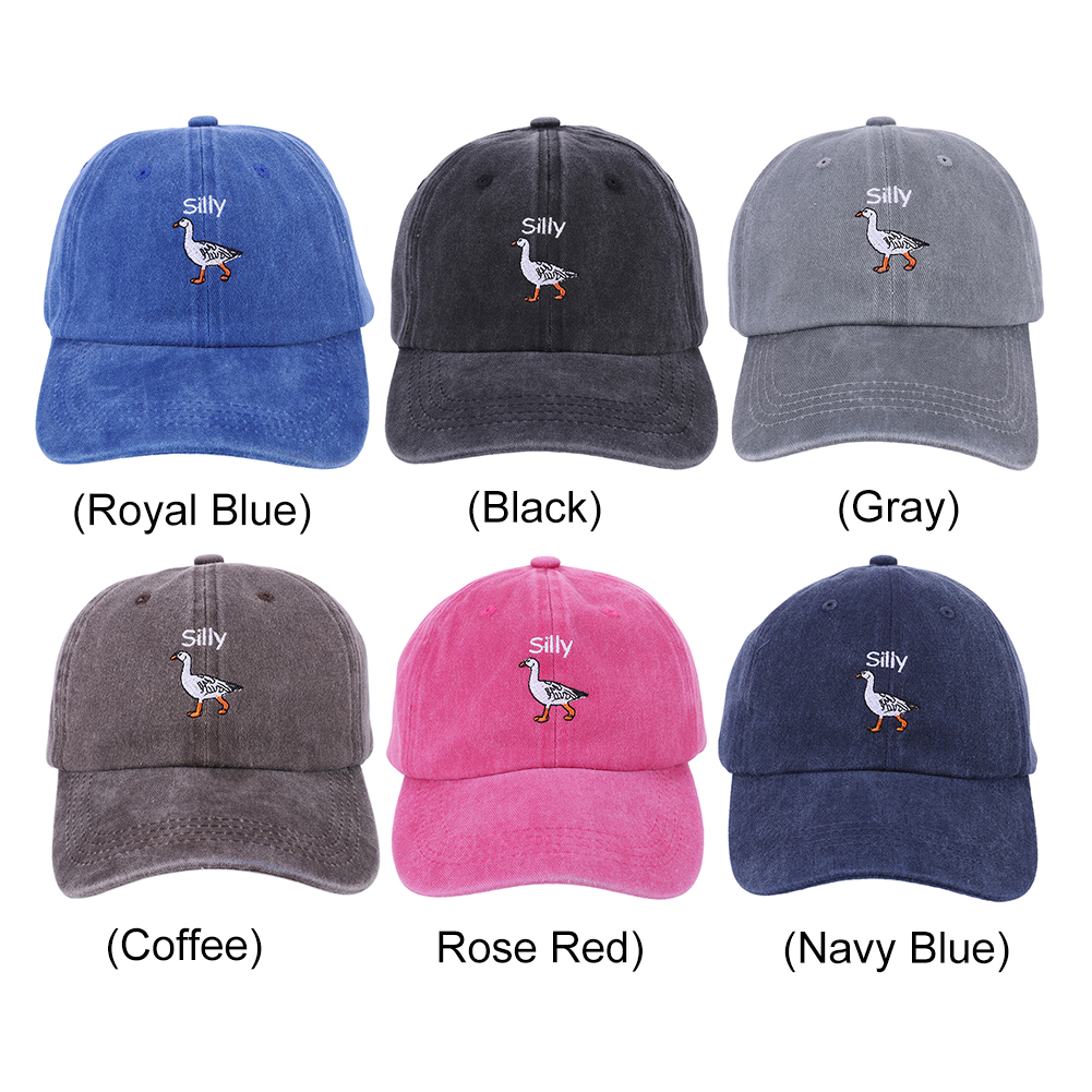 Embroidered Silly Goose Baseba - Dad Hat Cotton 评论和价格