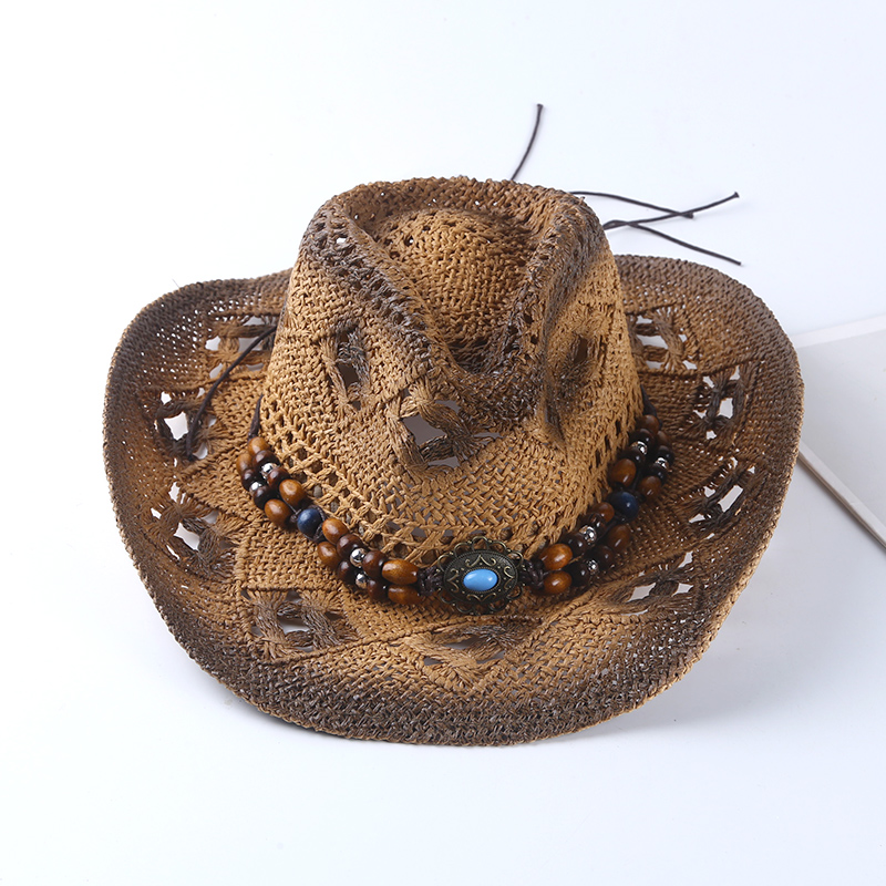 Spring and summer Spanish retr - Cowboy Hat Straw 评论和价格