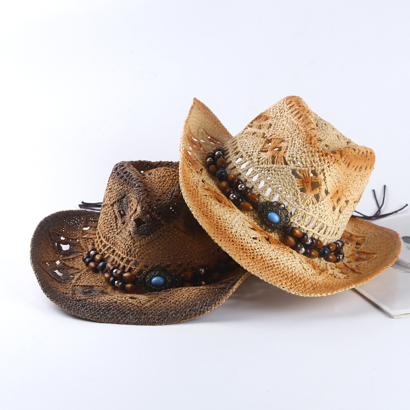 Spring and summer Spanish retr - Cowboy Hat Straw 评论和价格