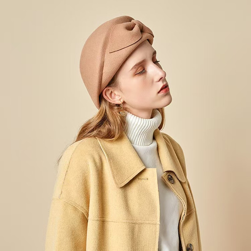 wool Vintage Warm Wool Winter  - Beret French Wool 评论和价格