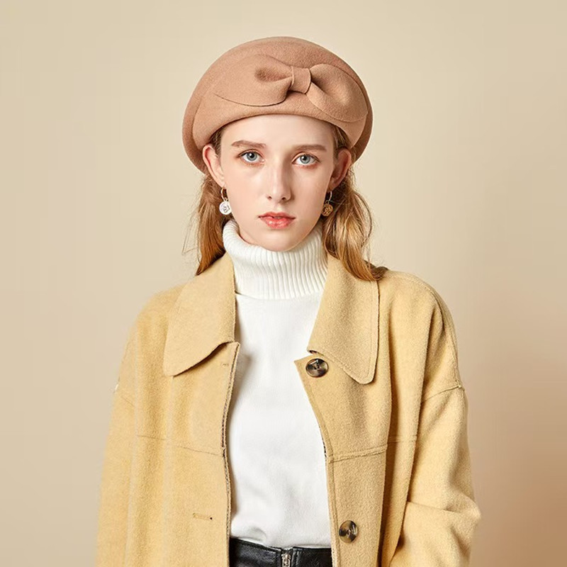 wool Vintage Warm Wool Winter  - Beret French Wool 评论和价格