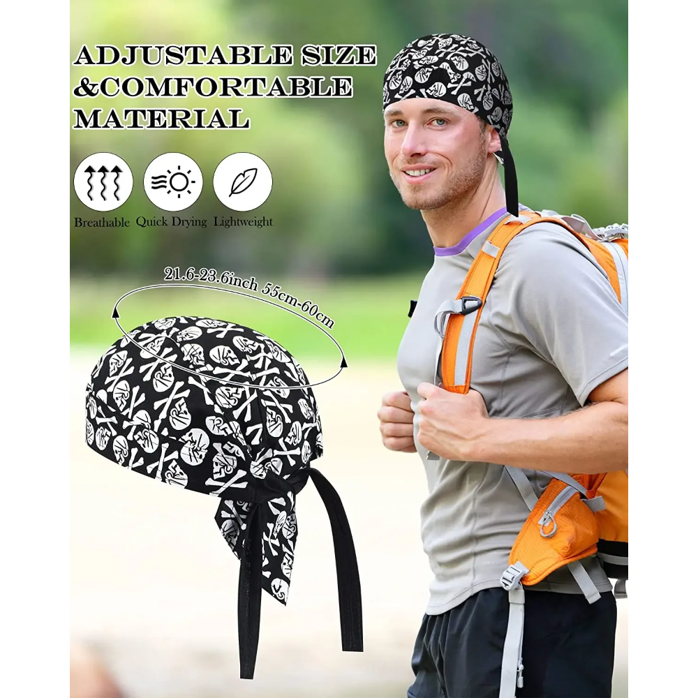 1pc Cycling Skull Pirate Cap H - Skull Cap Helmet Liner 评论和价格
