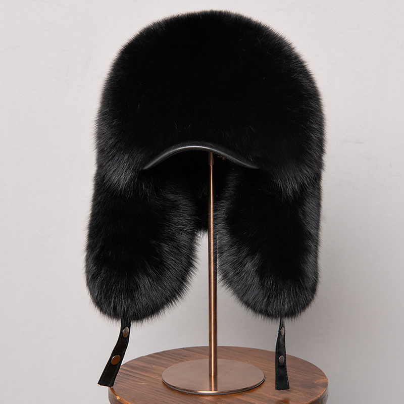 100% Real Fox Fur Hats Women's - Winter Trapper Hat 评论和价格