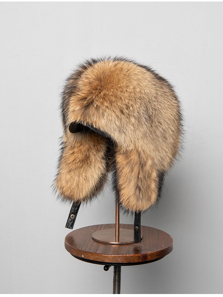 100% Real Fox Fur Hats Women's - Winter Trapper Hat 评论和价格