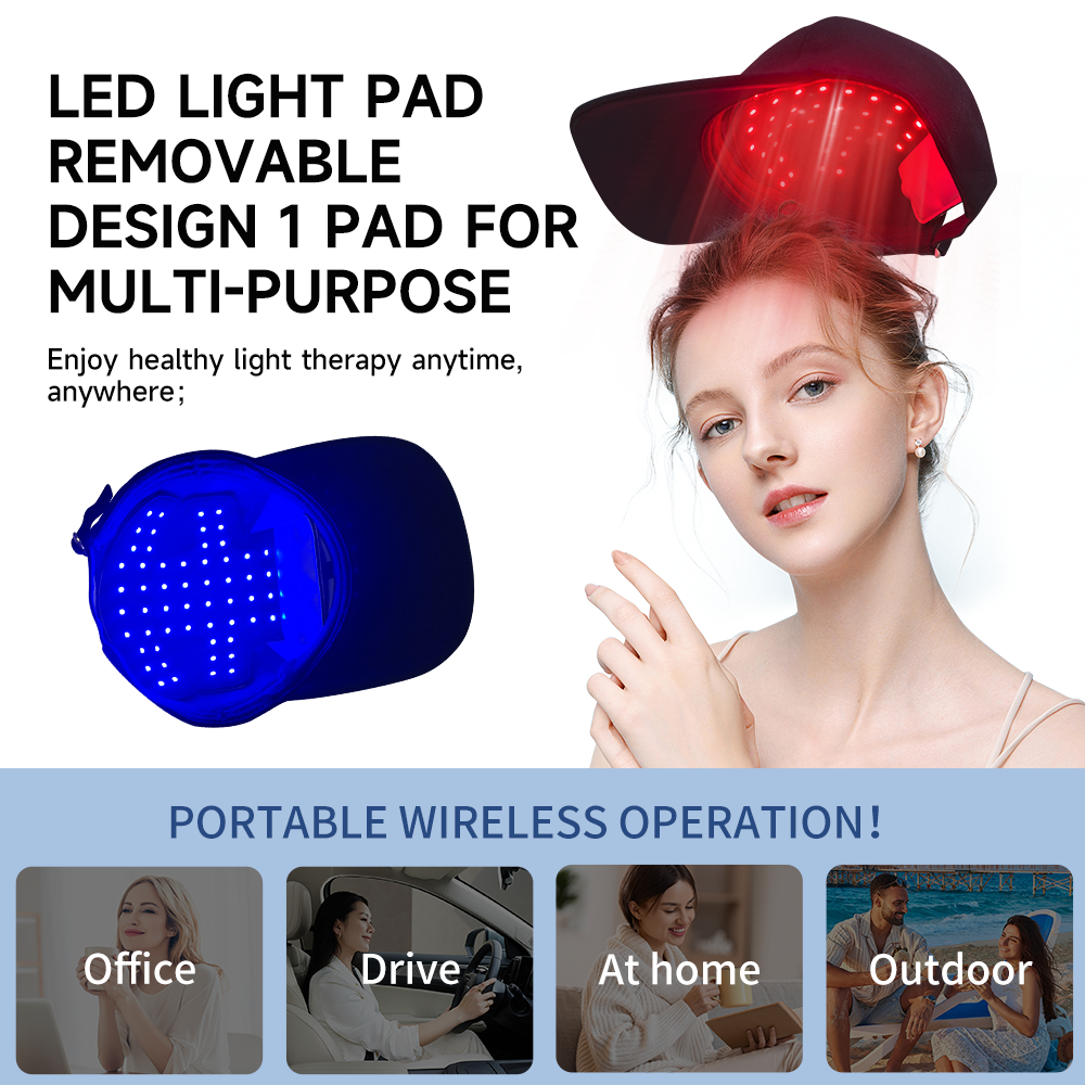 660nm&850nm Red Light Therapy  - Snapback Hat Flat 评论和价格