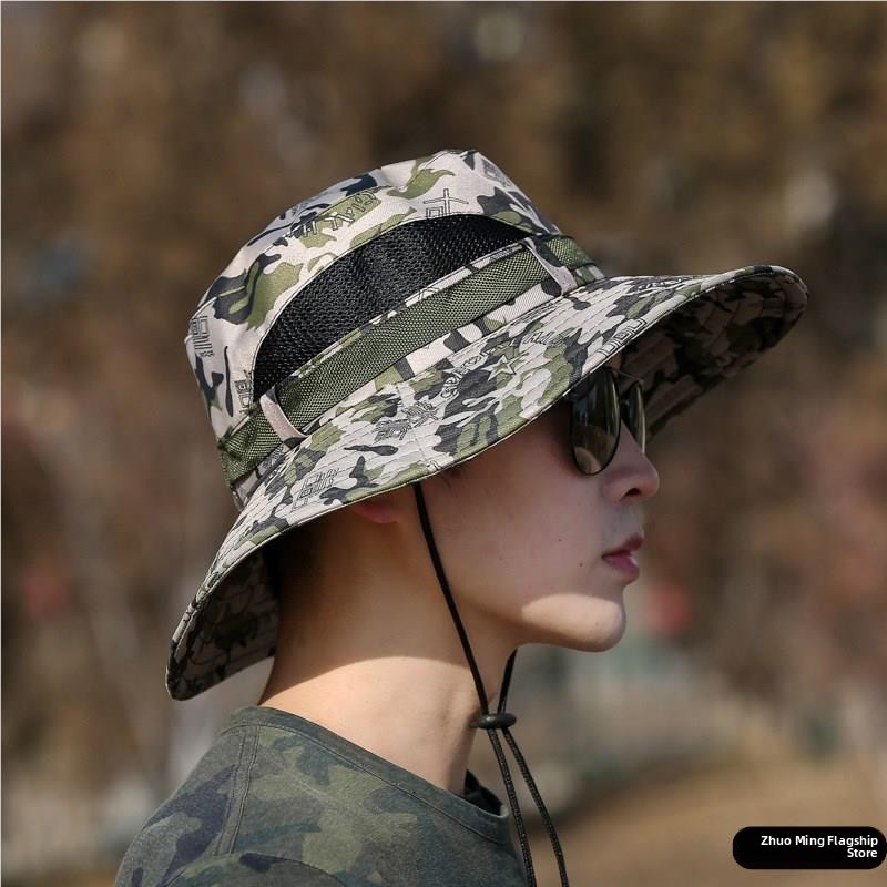 Men's Fishing Cap Casual Outdo - Sun Hat Wide Brim 评论和价格