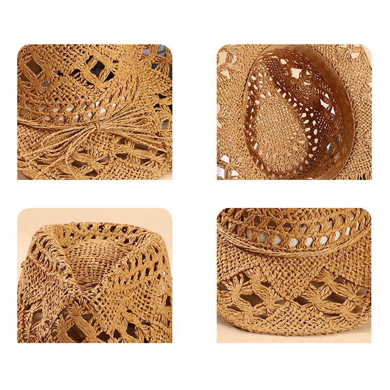Fashion Woven Straw Hat Wester - Cowboy Hat Straw 评论和价格